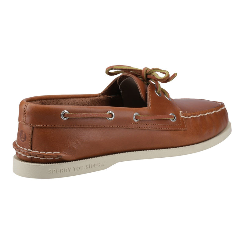 Sperry Authentic 2 Eye Leather Men's Tan Boat Shoes