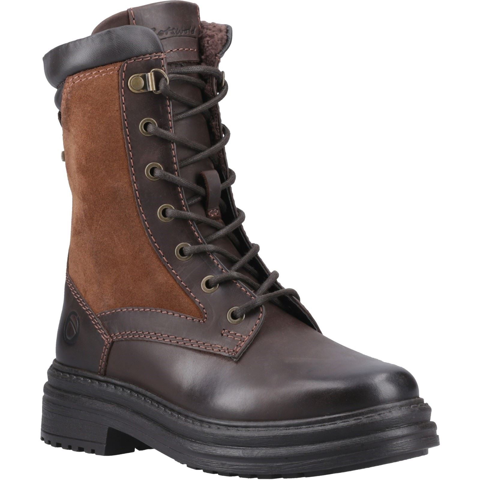 Cotswold Lacock Leather Women's Brown Boots