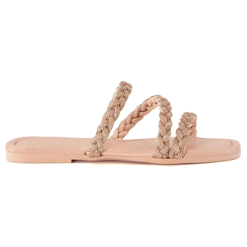 Dune Lassa Synthetic Women's Nude Sandals