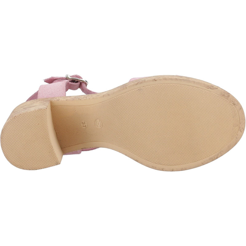 Hush Puppies Georgia Cork Leather Women's Blush Sandals