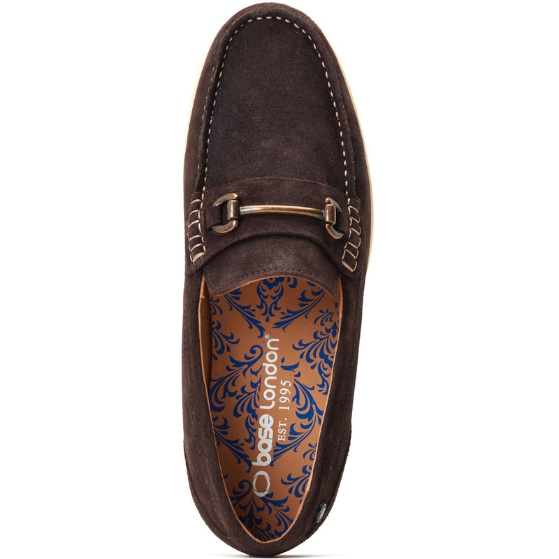 Base London Snapper Leather Men's Burnt Brown Loafers