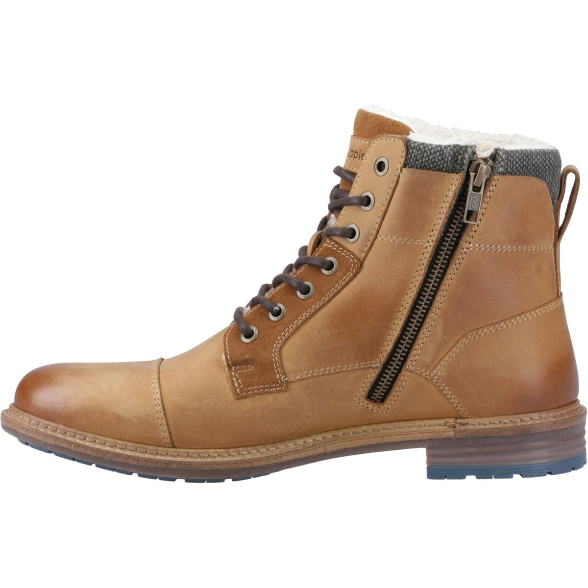 Hush Puppies Jordan Leather Men's Tan Ankle Boots