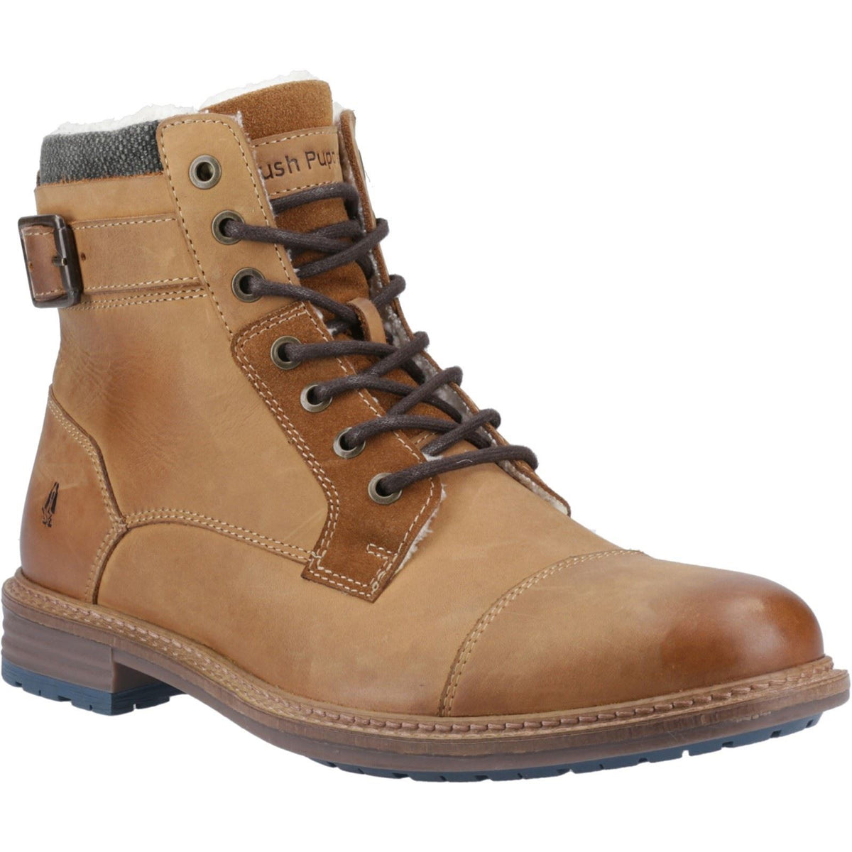 Hush Puppies Jordan Leather Men's Tan Ankle Boots