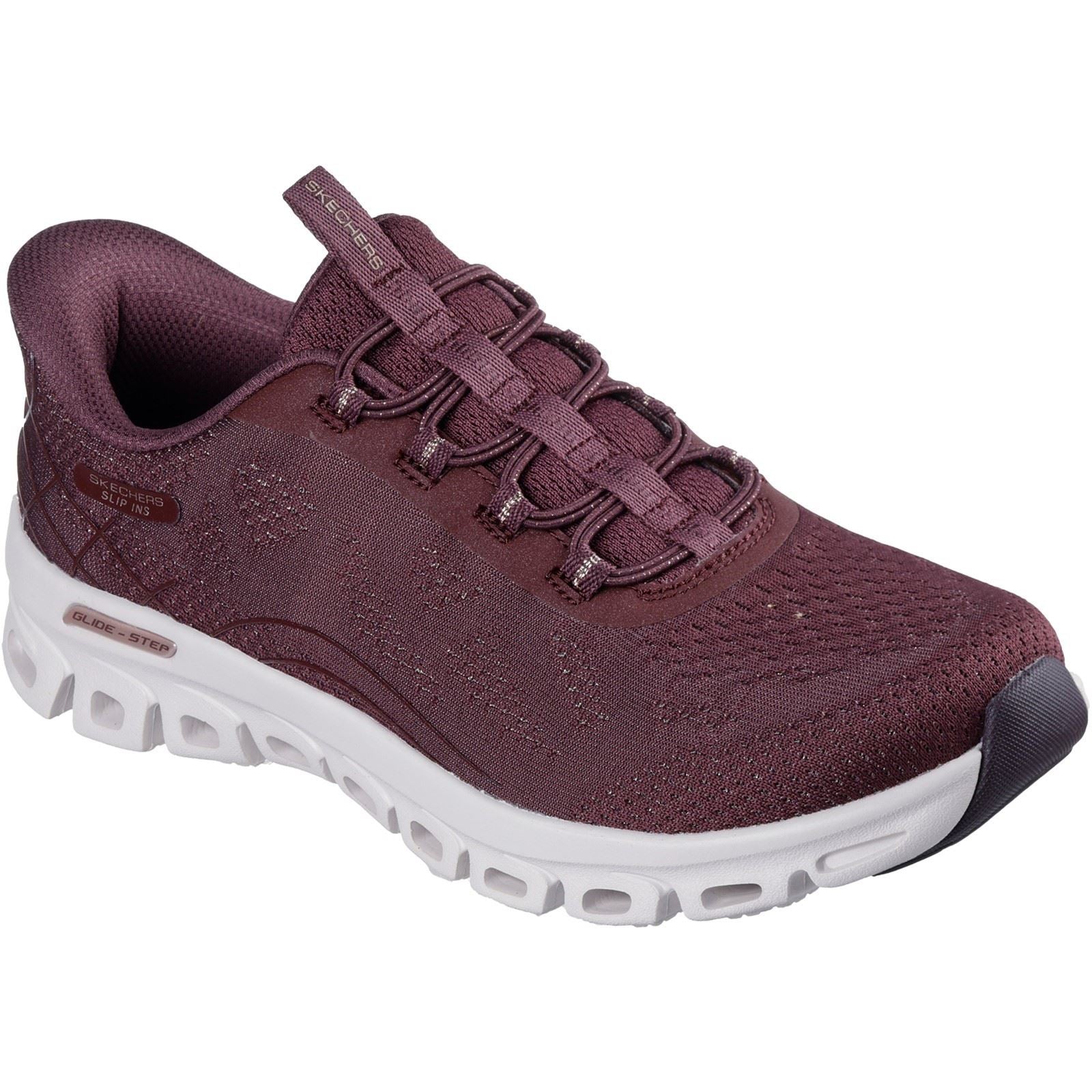 Skechers Glide-Step Elevate Amaze Textile Women's Burgundy Trainers