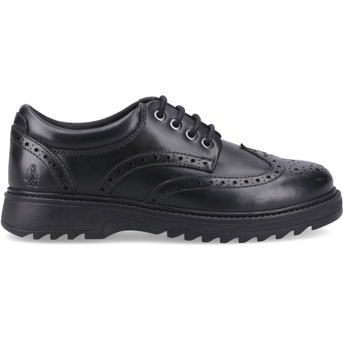 Hush Puppies Romeo Snr2 Leather Black Brogues