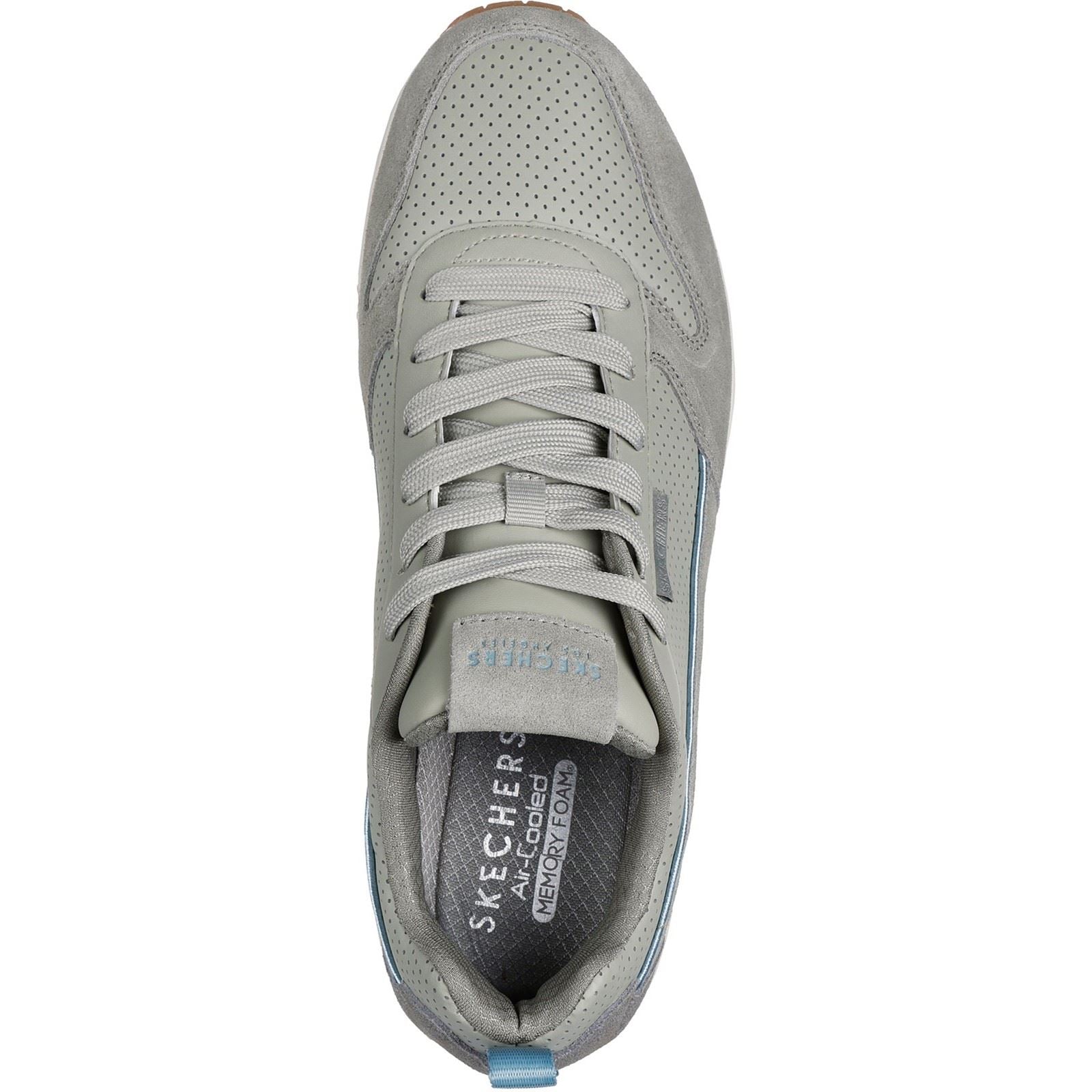 Skechers Uno Stacre 2.0 Leather Men's Sage Trainers