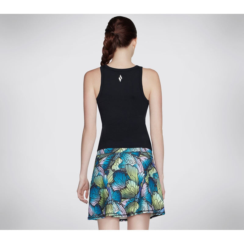 Skechers Performance GO WALK Shelf Bra Tank Nylon Women's Black Tank Tops