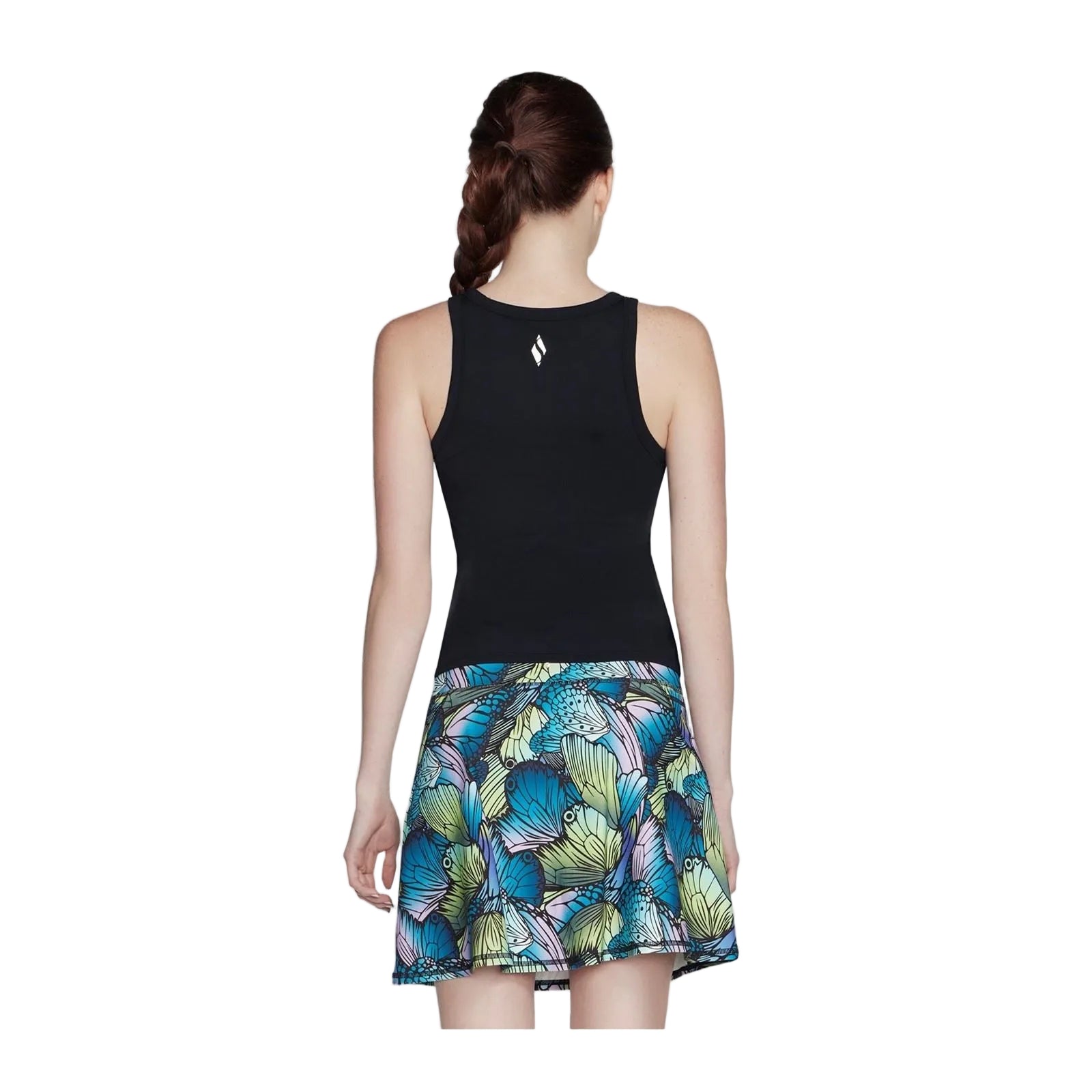 Skechers Performance GO WALK Shelf Bra Tank Nylon Women's Black Tank Tops