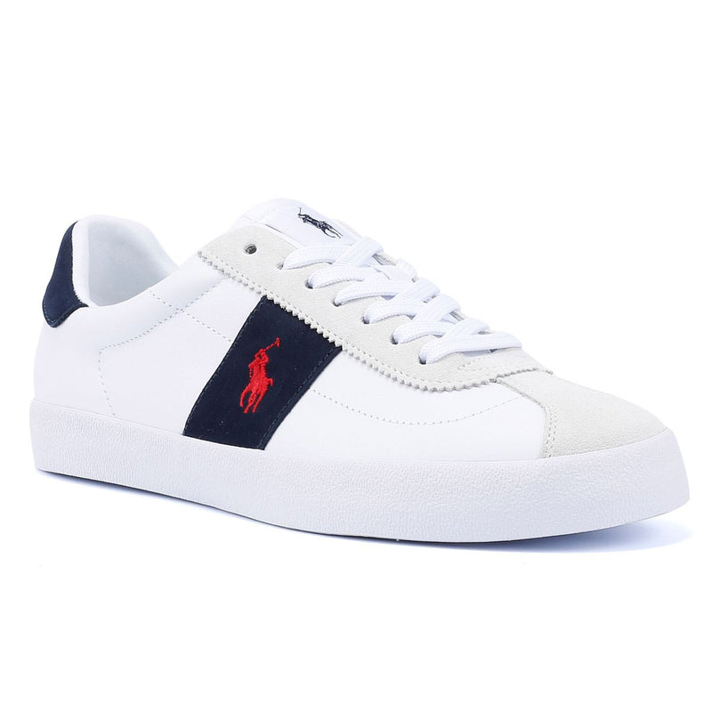 Ralph Lauren Vulc II Men's White / Navy / Red Trainers