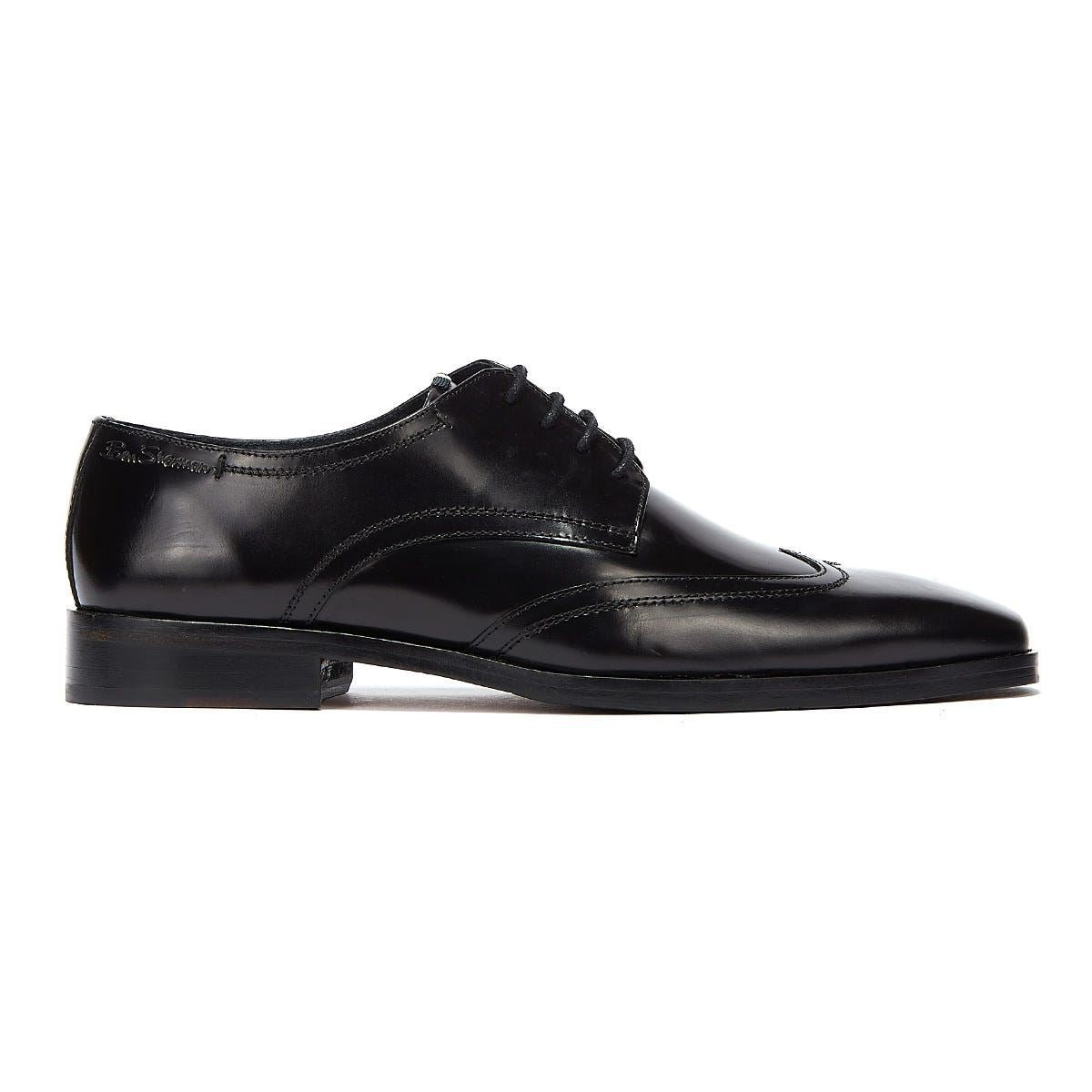 Ben Sherman Kingston Derby Mens Black Shoes