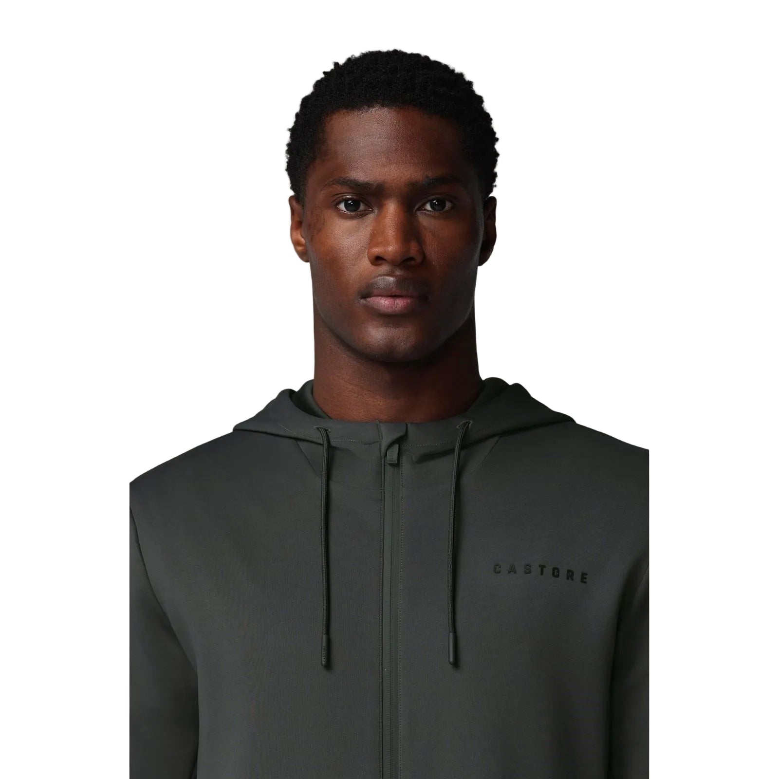 Castore Flex Full Zip Men's Grey Hooded Sweatshirt