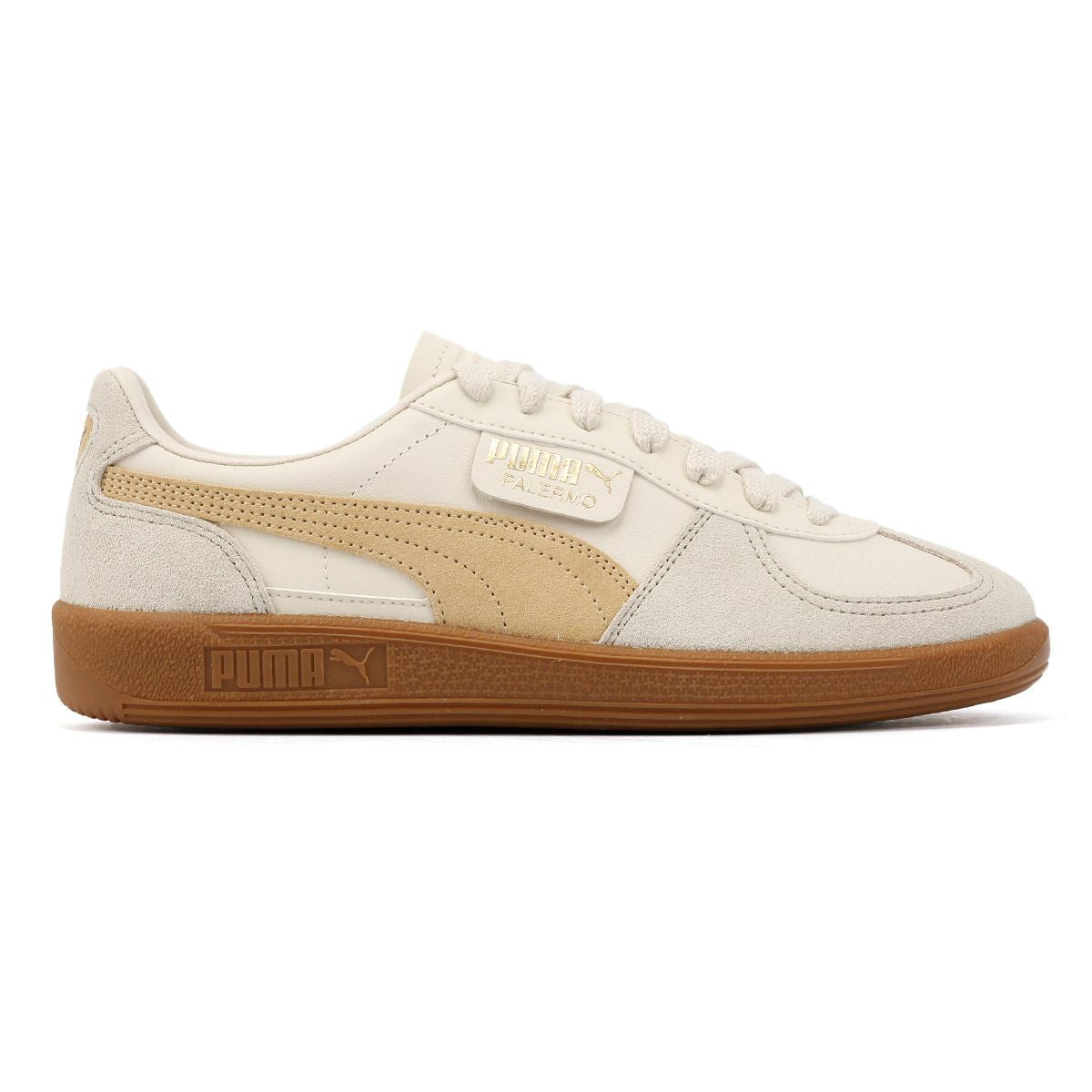 Puma Palermo Leather Snow/Desert Dust Trainers