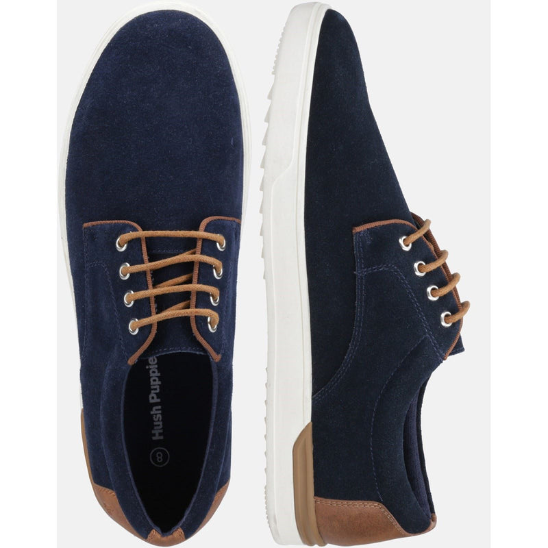 Hush Puppies Joey Suede Men's Navy Lace-Up Shoes
