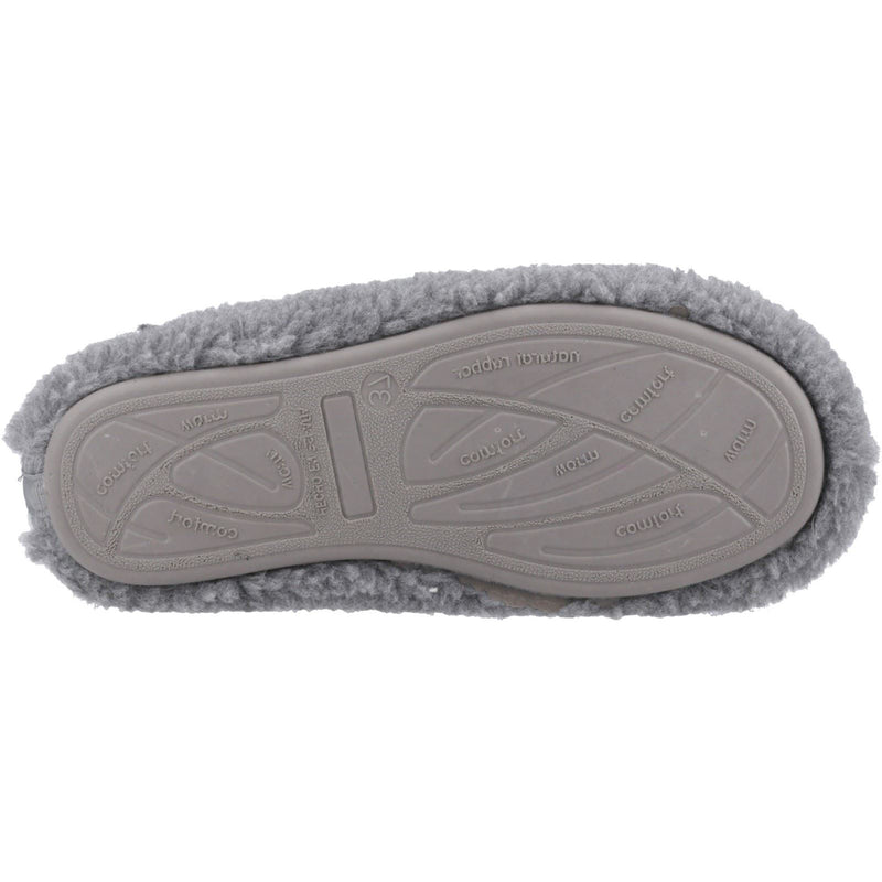 Hush Puppies Good Textile Women's Grey Slippers