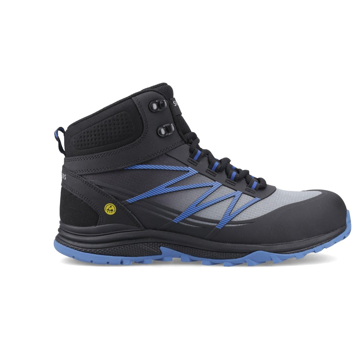 Skechers Workwear Puxal Firmle Leather Men's Black/Blue Safety Boots