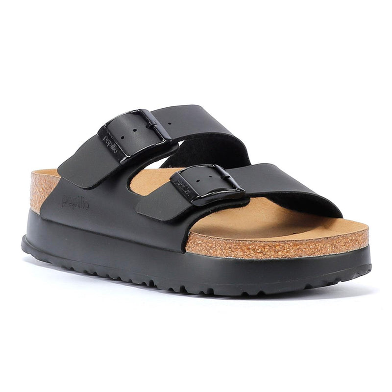 Birkenstock Arizona Flex Platform Women's Black Narrow Sandals