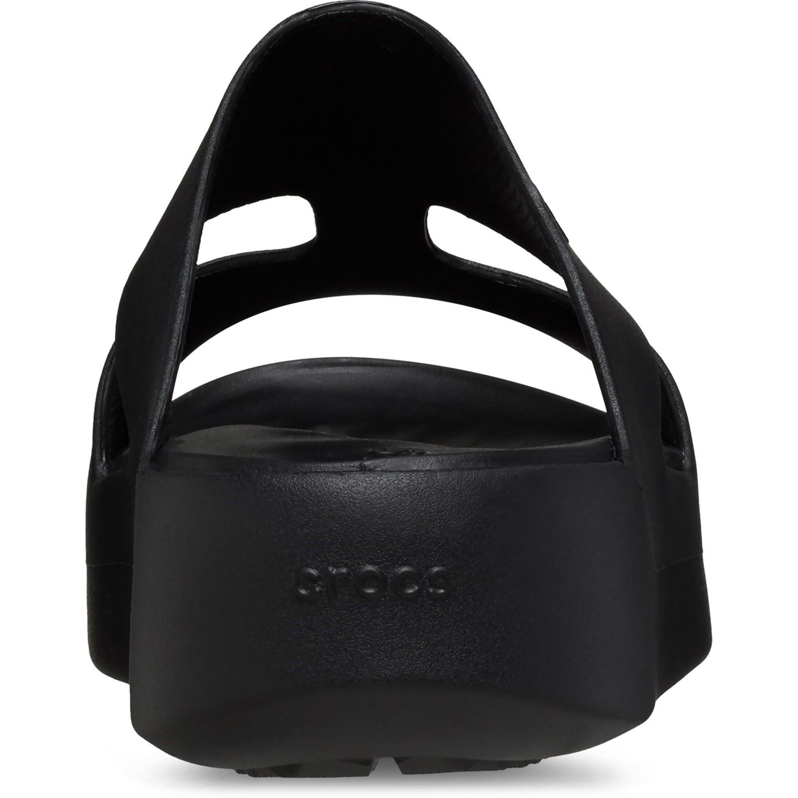 Crocs Getaway Platform H-Strap Synthetic Women's Black Slides