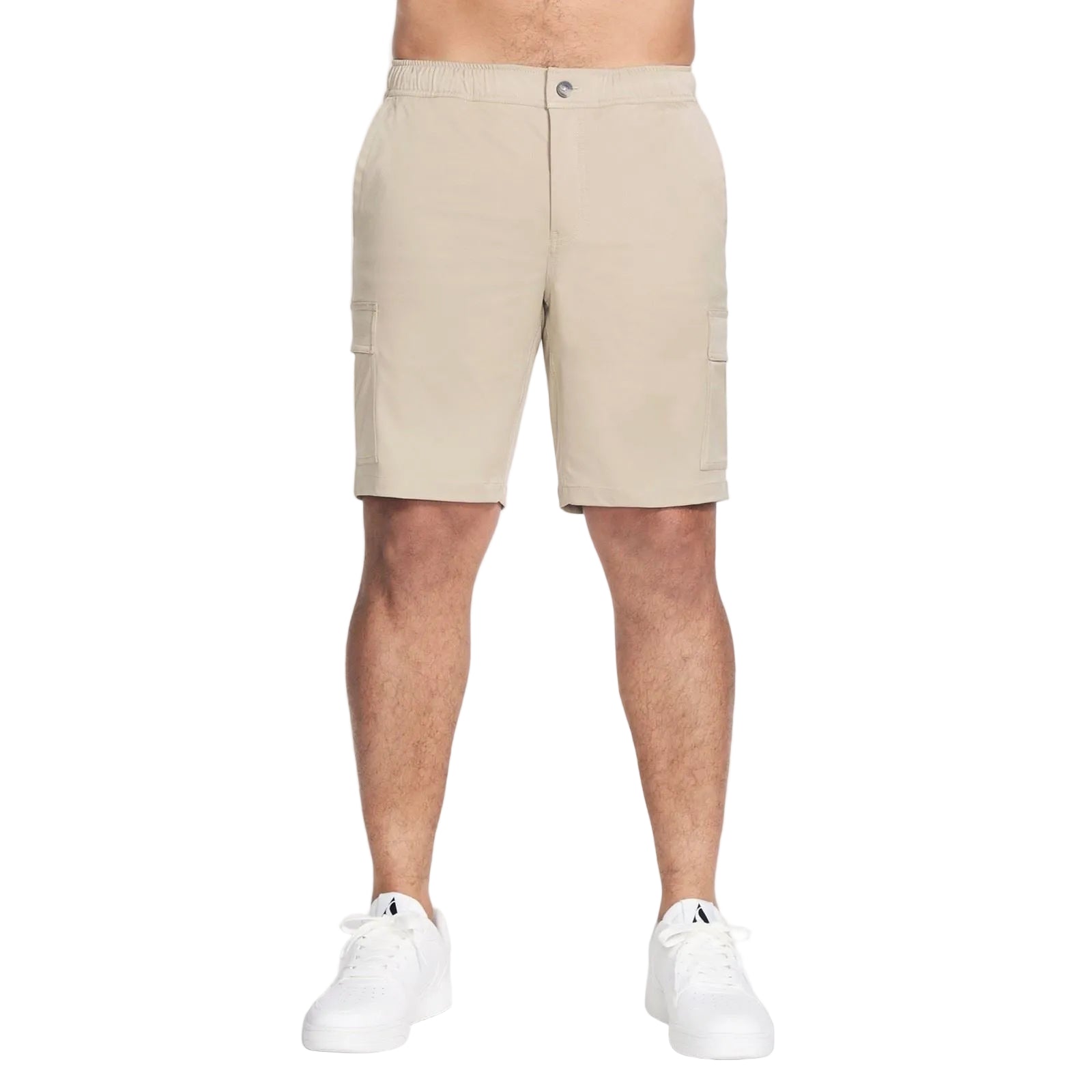 Skechers Performance Downtown Cargo 9 Inch Short Polyester Men's Natural Knee-Length Shorts