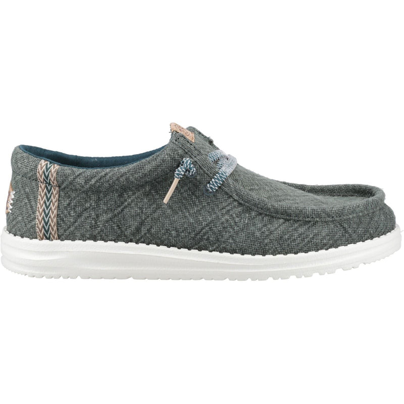 HEYDUDE Wally Jute Jute Men's Sea Green Moccasins Shoes