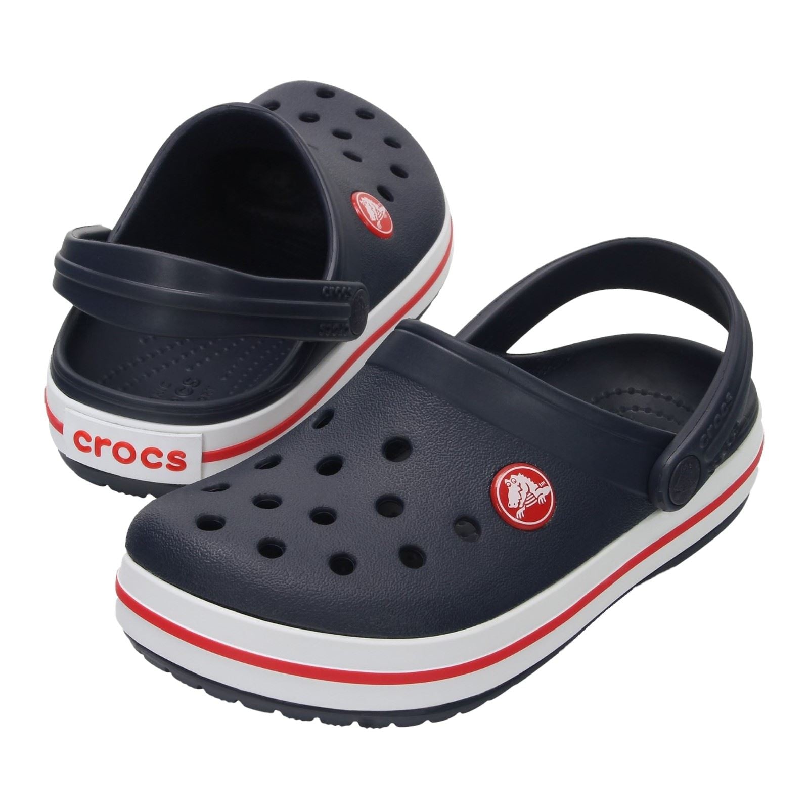 Crocs Crocband Synthetic Navy / Red Clogs