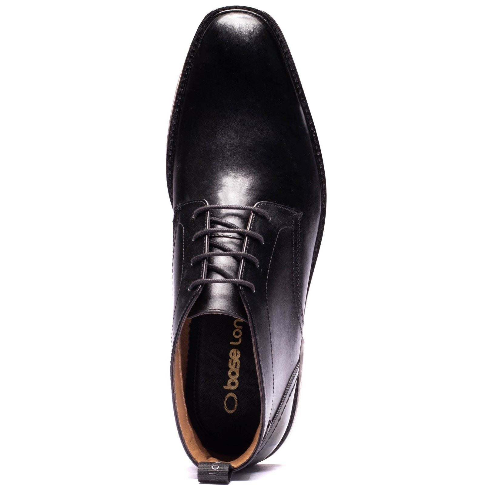 Base London Belgrave Leather Men's BLACK Ankle Boots