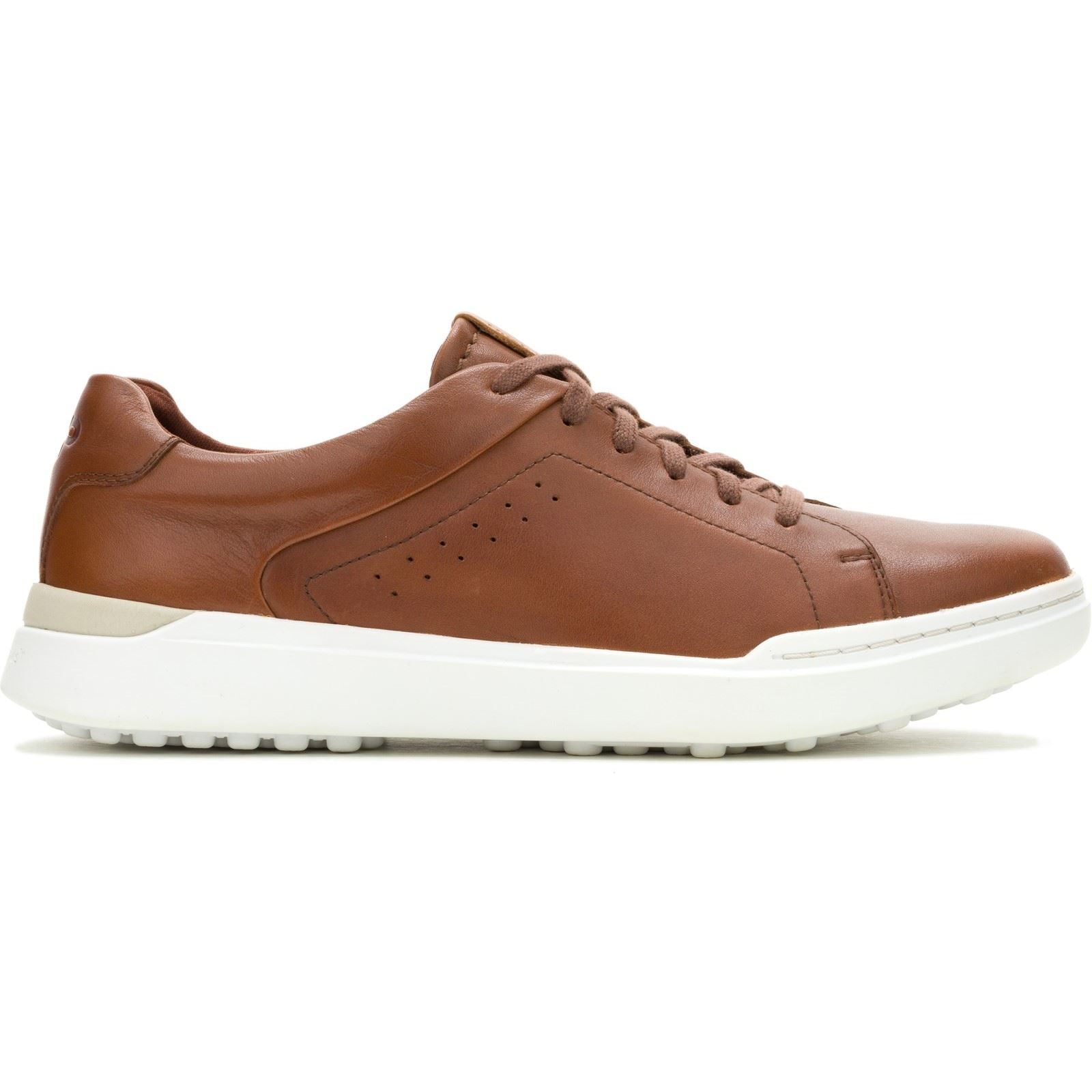 Hush Puppies Wes Leather Men's Cognac Trainers