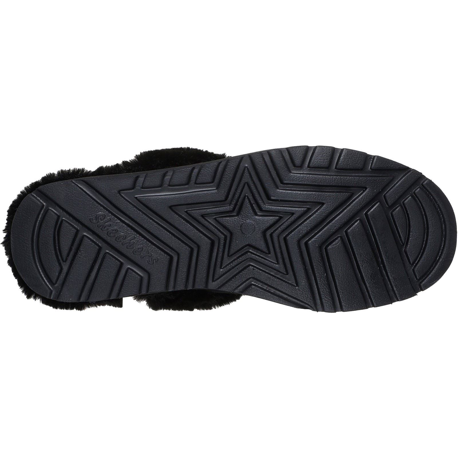 Skechers Keepsakes Wedge Time To Cruise Leather Women's Black Slippers