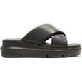 Hush Puppies Uplift Leather Women's Black Sandals