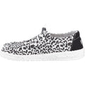 HEYDUDE Wendy Leopard Cotton Blend Women's Black/Grey Loafers