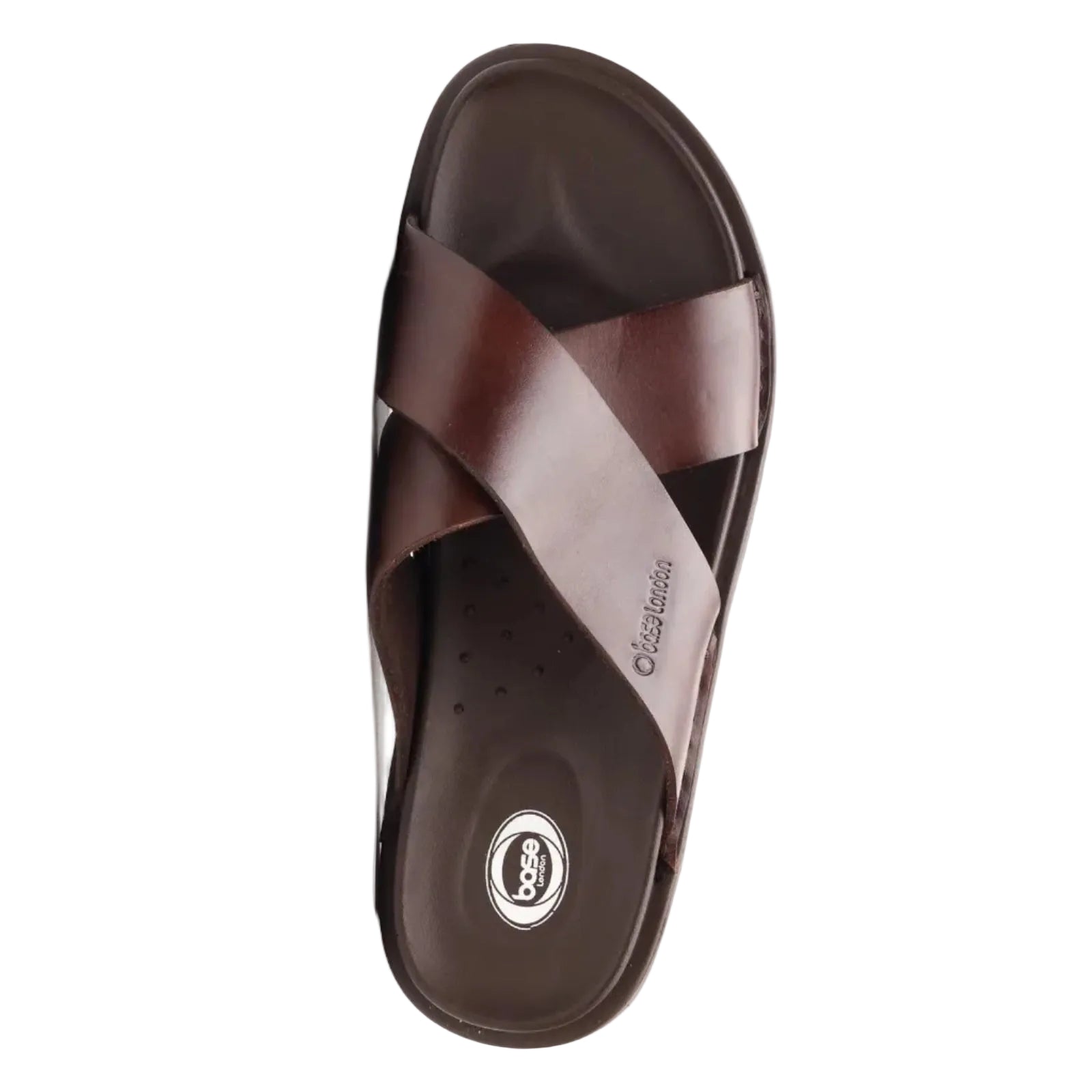 Base London Drift Leather Men's Brown Sandals