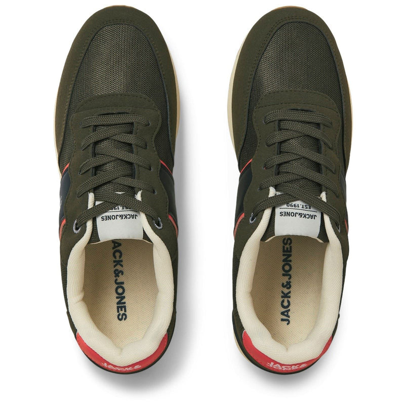 Jack & Jones Spirit Runner Synthetic Men's Olive Night Trainers