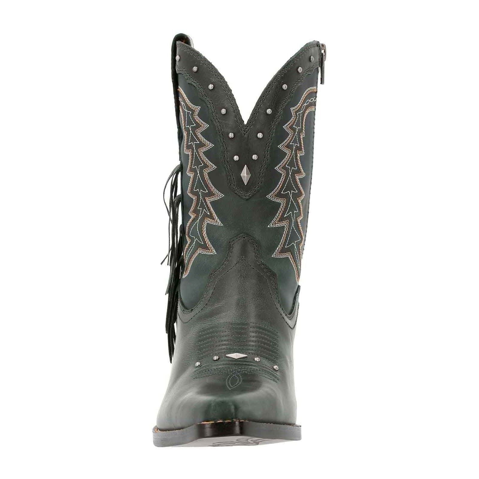 Durango Crush Bootie Leather Women's Saddle Brown/Denim Blue Boots