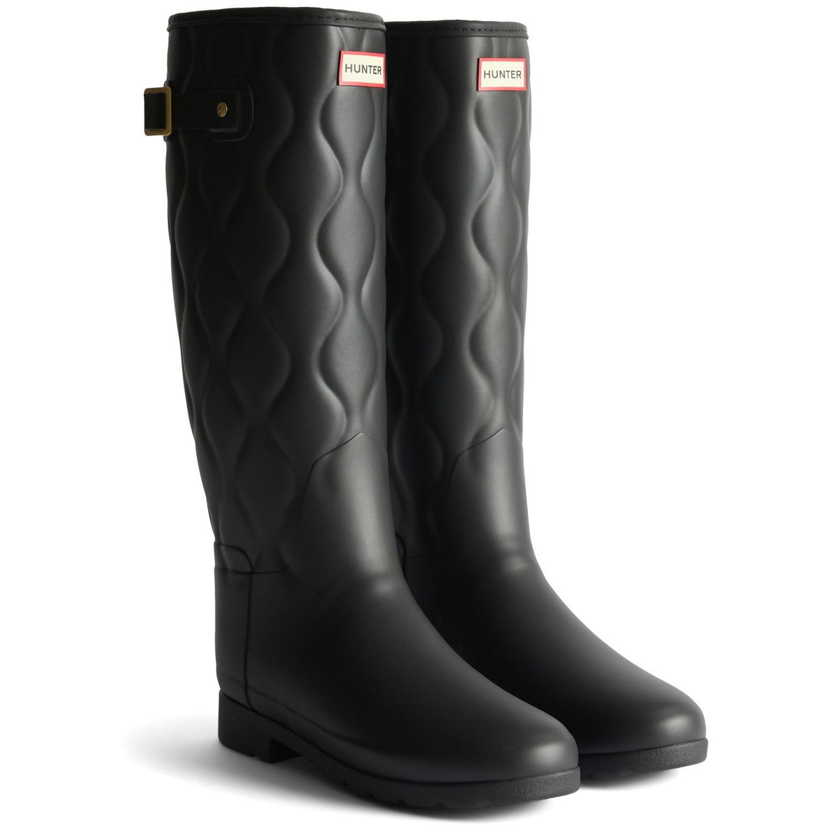 Hunter Originals Refined Tall Rubber Women's Black Wellington Boots