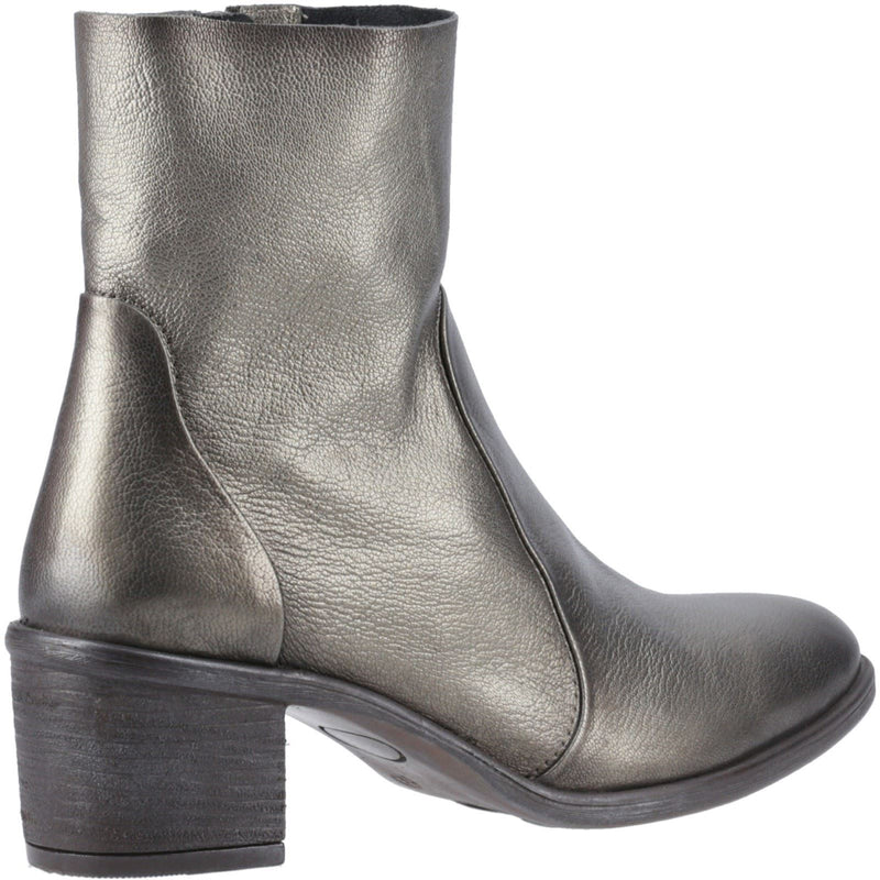 Hush Puppies Winona Leather Women's Pewter Boots