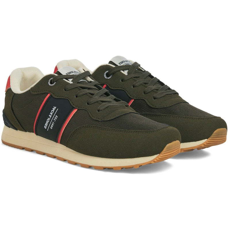 Jack & Jones Spirit Runner Synthetic Men's Olive Night Trainers