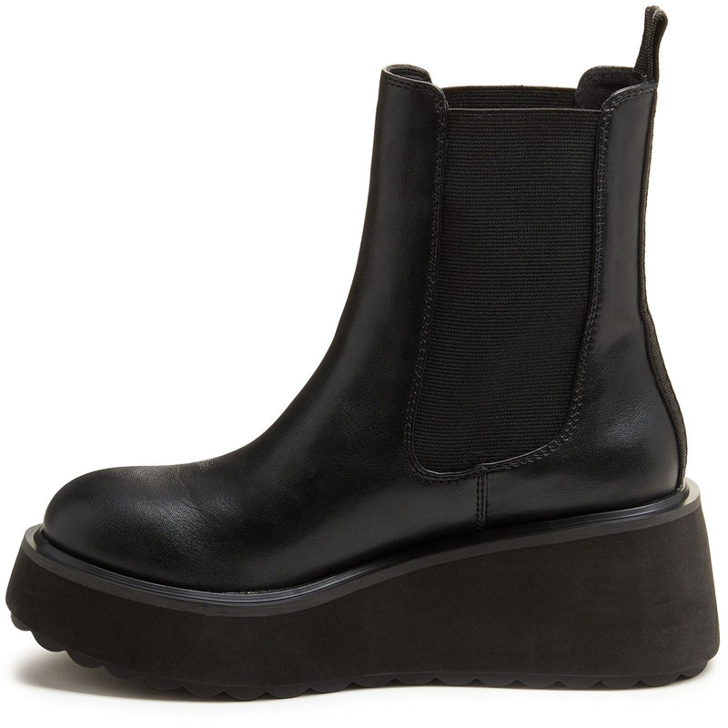 Rocket Dog Heyday Synthetic Women's Black Flat Chelsea Boots