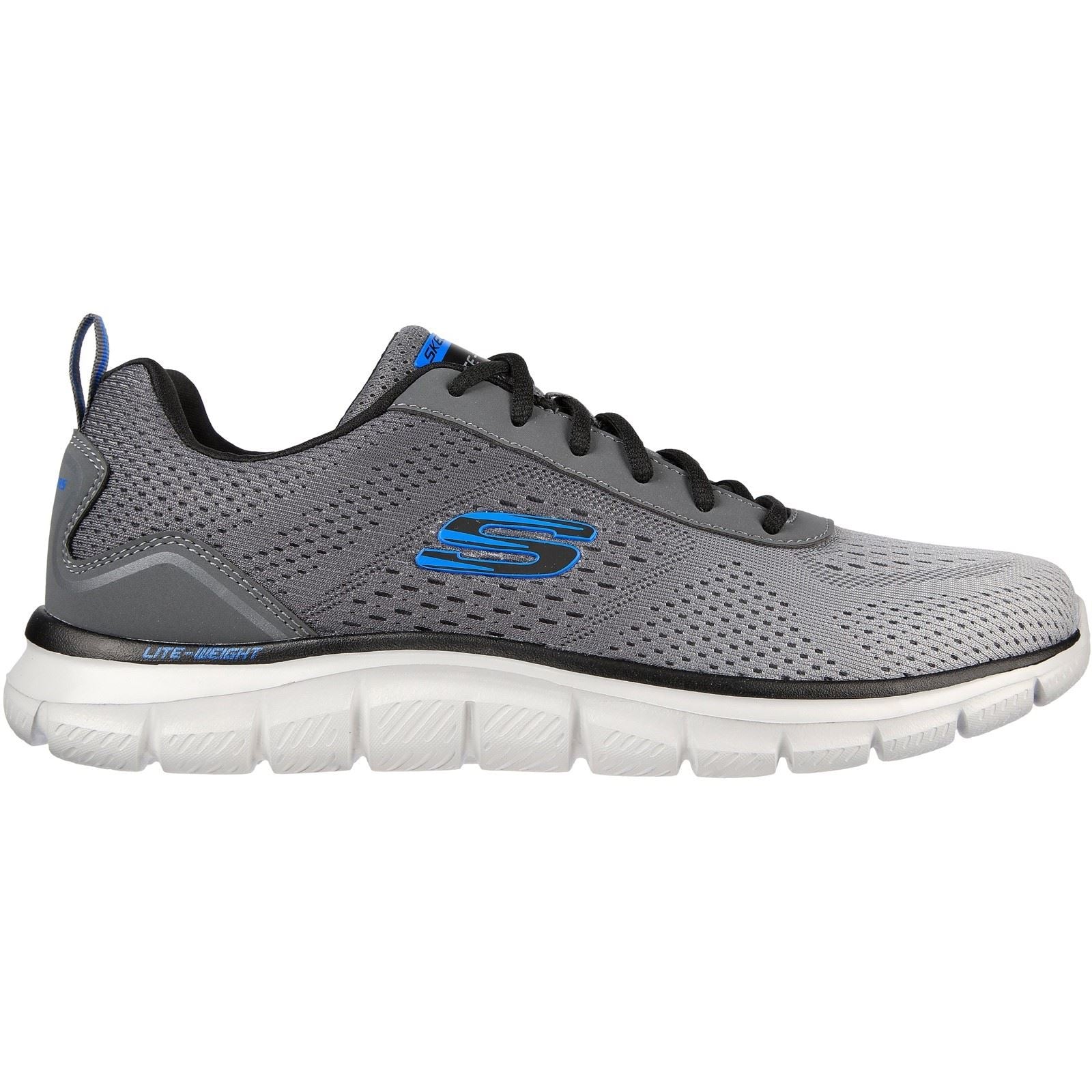 Skechers Track - Ripkent Textile Men's Charcoal Trainers