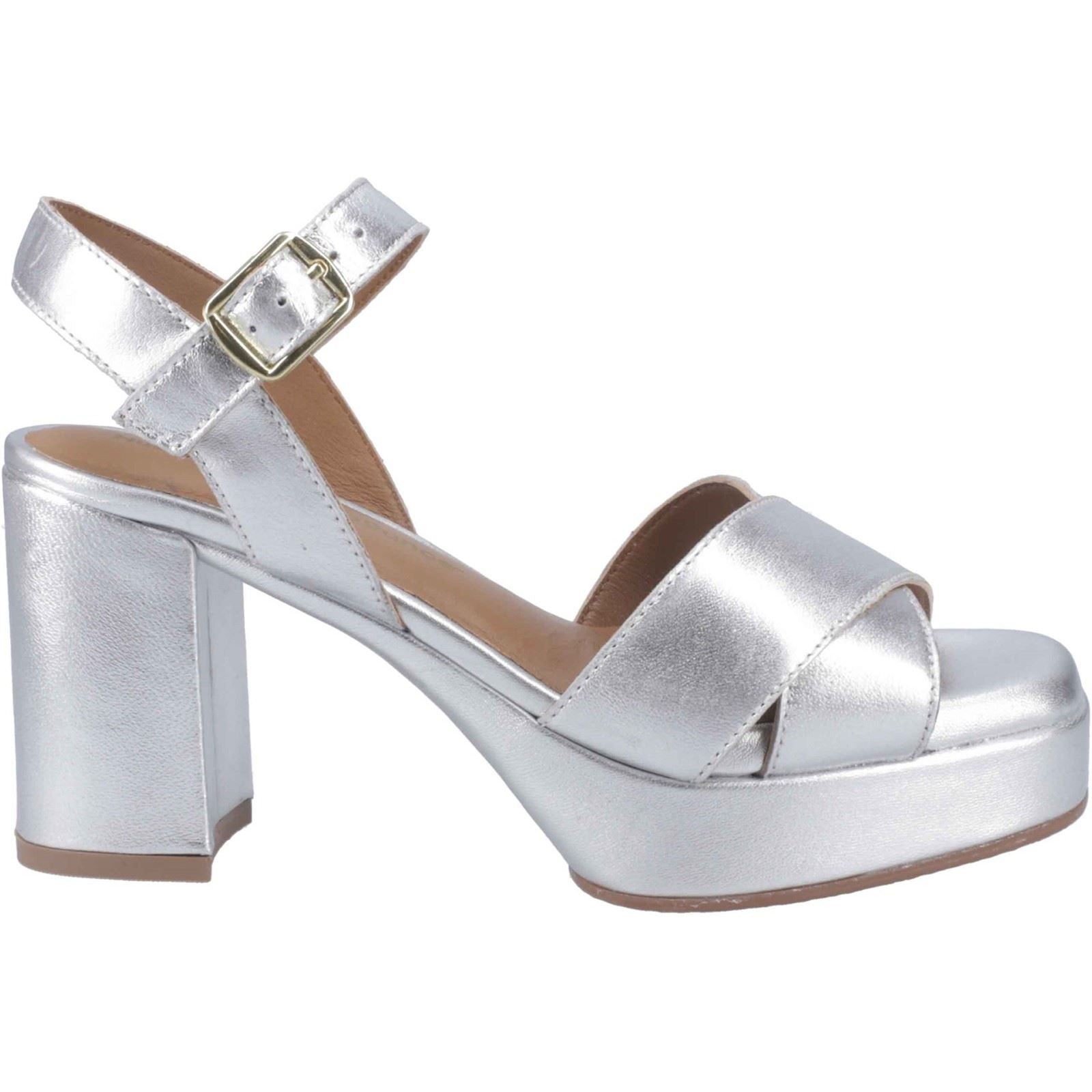 Hush Puppies Ophelia Suede Women's Silver Heels
