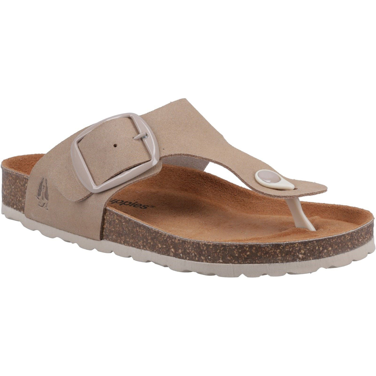 Hush Puppies Billie Suede Women's Taupe Sandals