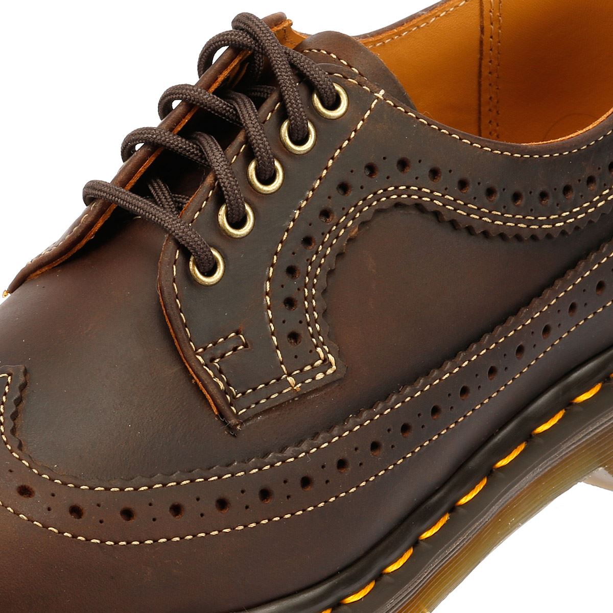 Dr. Martens 3989 Crazy Horse Leather Brown Lace-Up Shoes