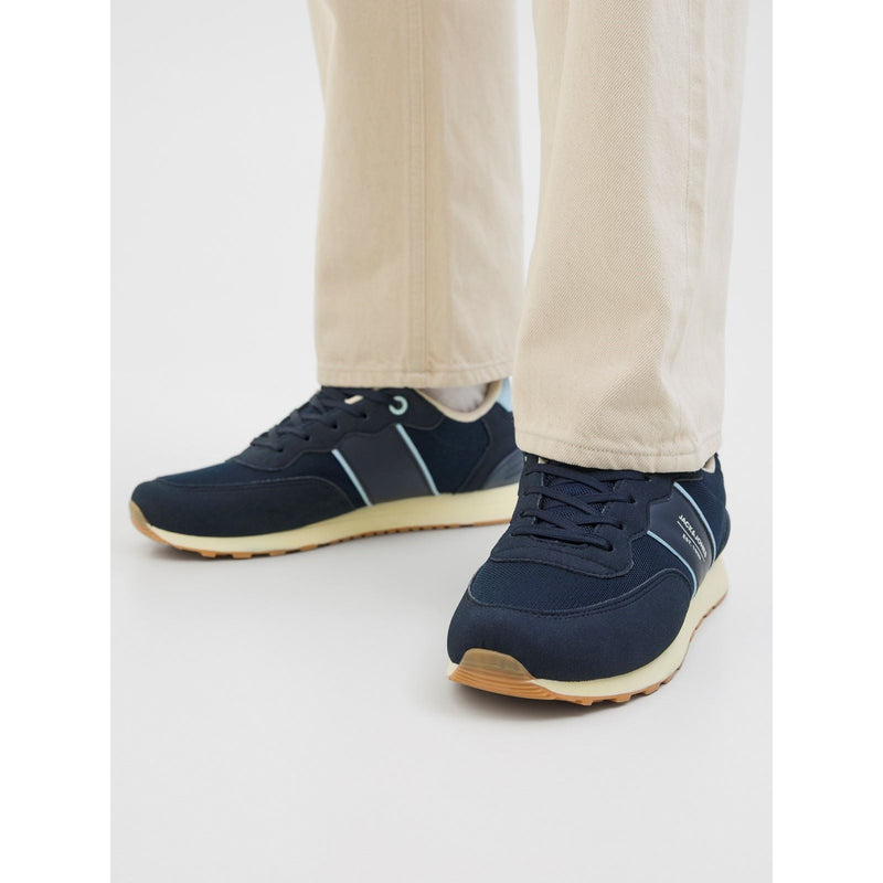 Jack & Jones Spirit Runner Synthetic Men's Navy Blazer/Glacier Ice Trainers
