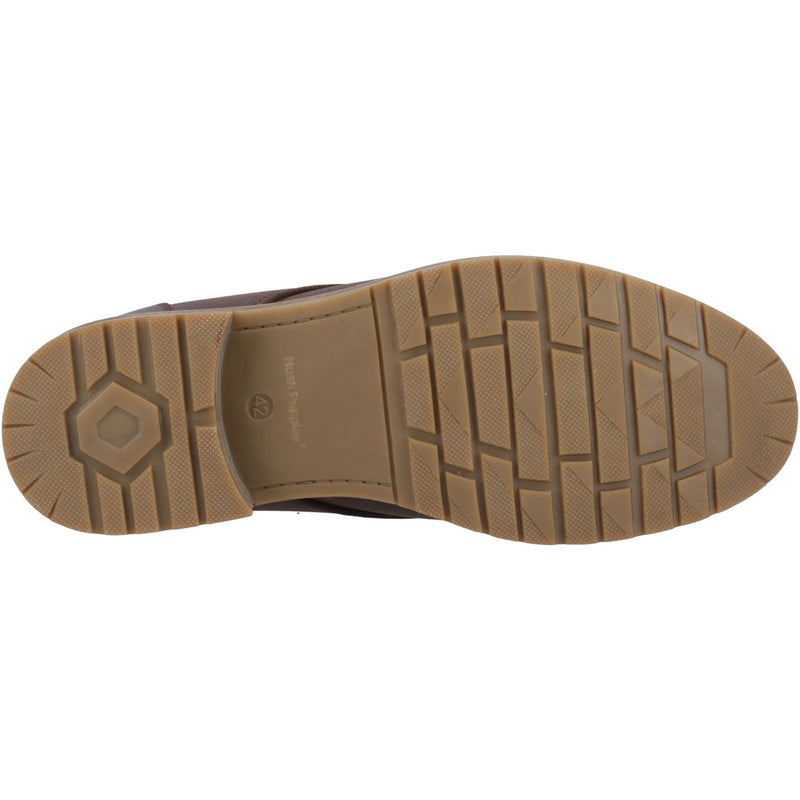 Hush Puppies Ricky Leather Men's Brown Ankle Boots