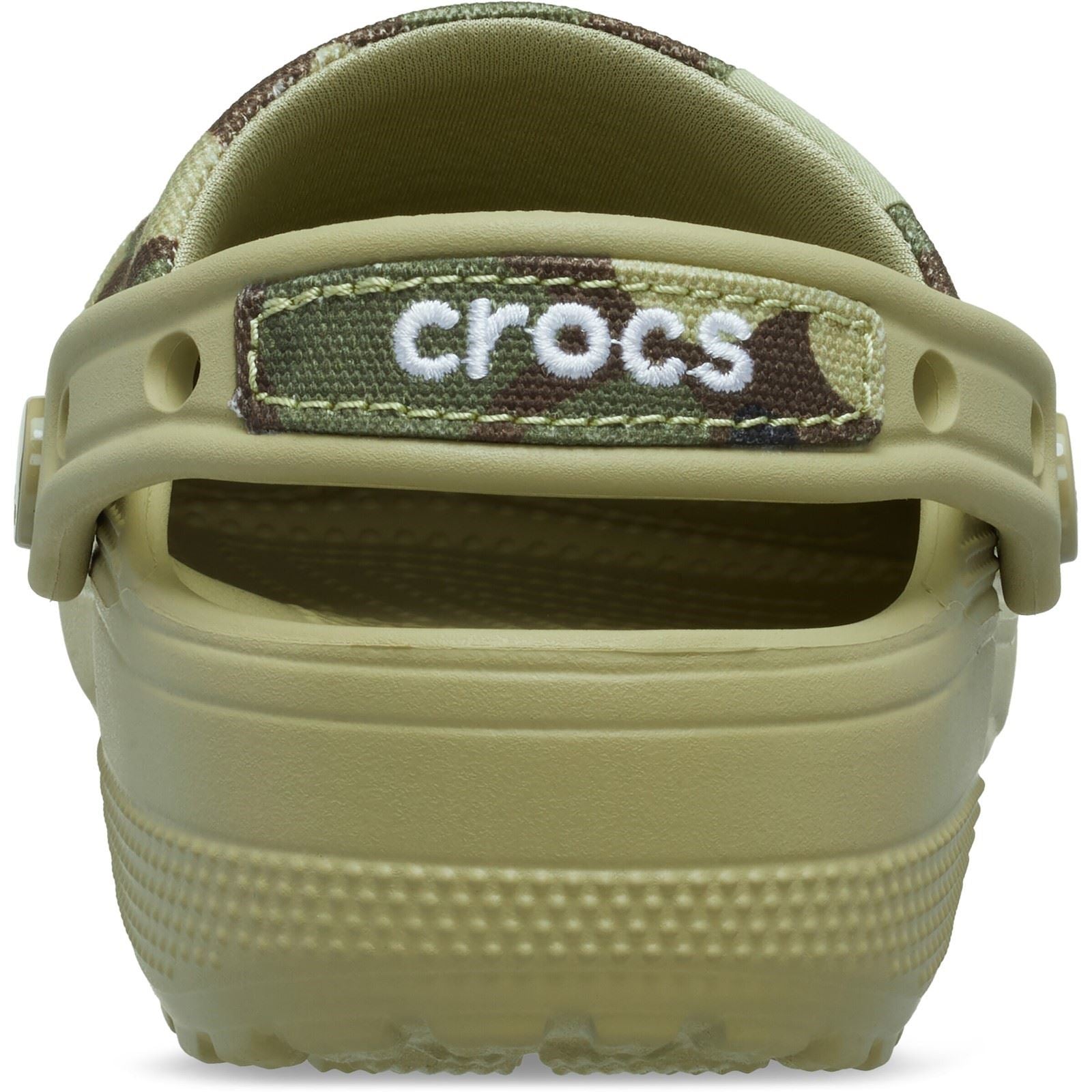 Crocs Classic Crafted Camo Textile Blend Men's Tac Green Clogs