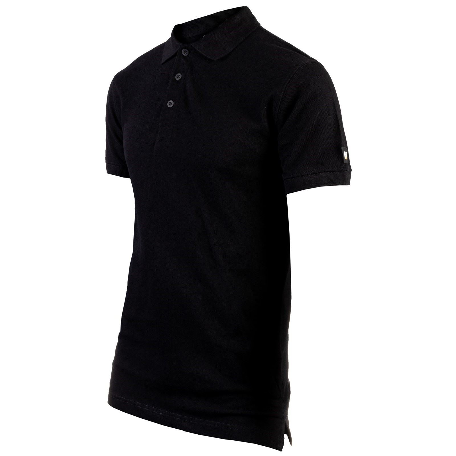 Caterpillar Essentials Cotton Men's Black Polo Shirt