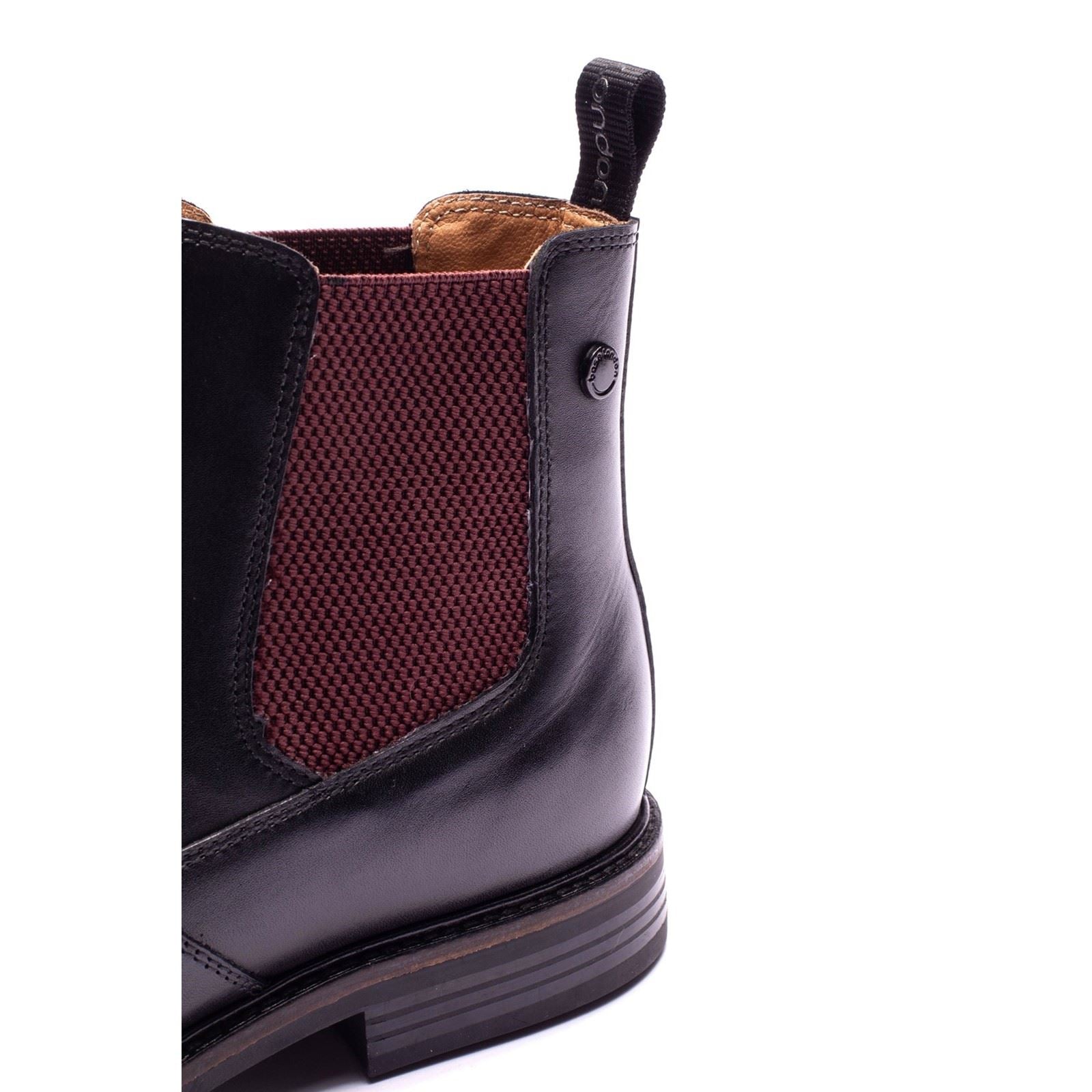 Base London Kensington Leather Men's Black Boots
