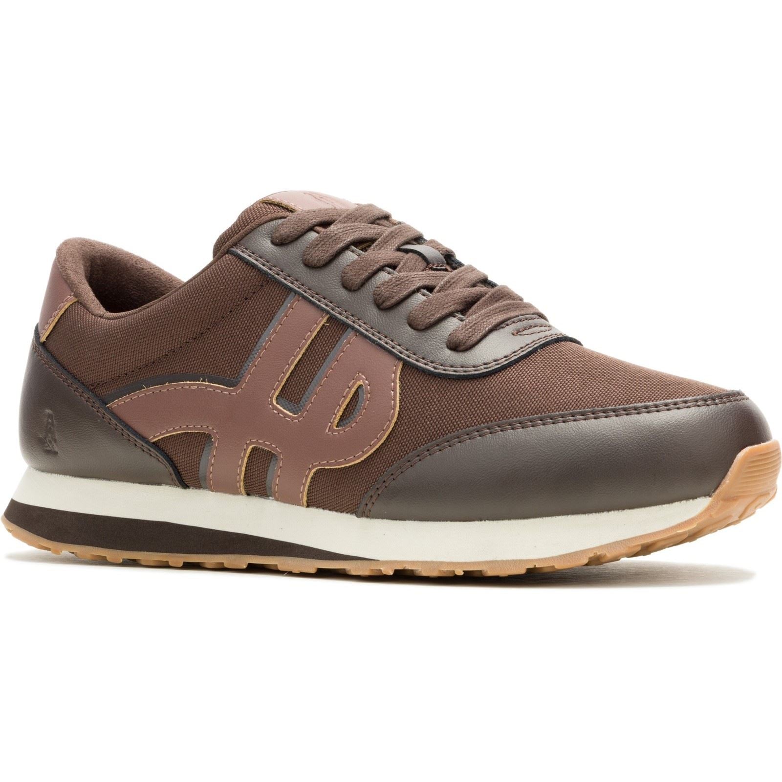 Hush Puppies Seventy8 Leather Men's Brown Trainers