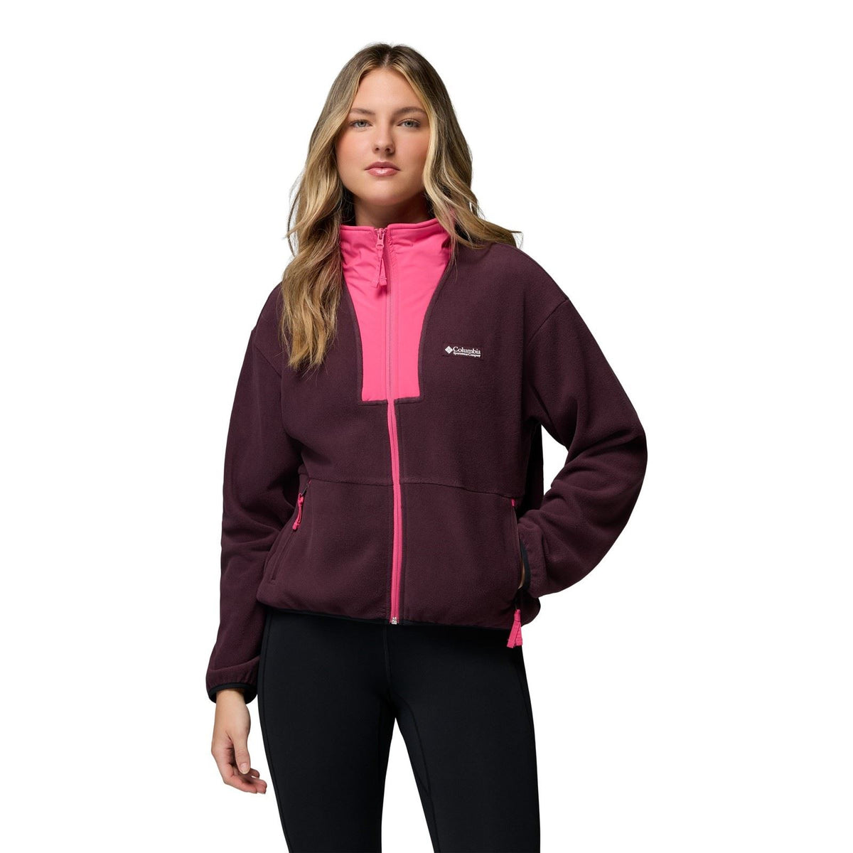 Columbia Sequoia Grove II Full Zip Women's Pink Fleece Jackets
