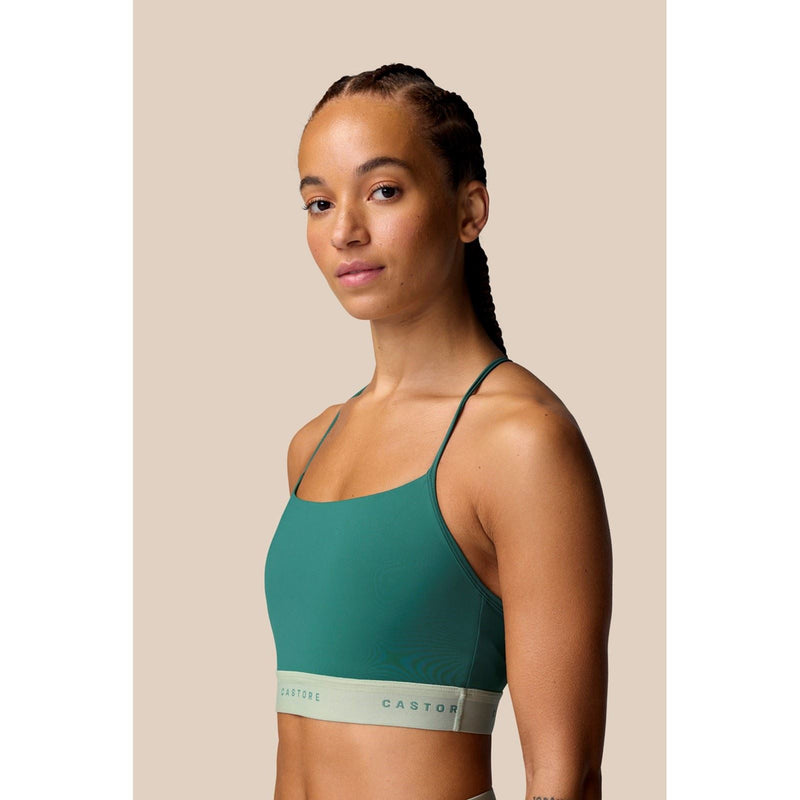 Castore Low Support Sports Bra Polyester Women's Dark Turquoise Sports Bra