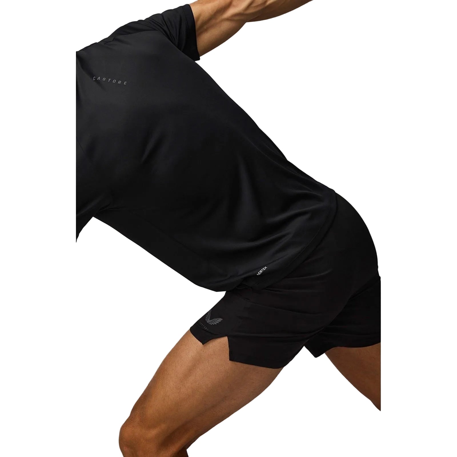 Castore 5" Branded Elastic Men's Black Activewear Shorts