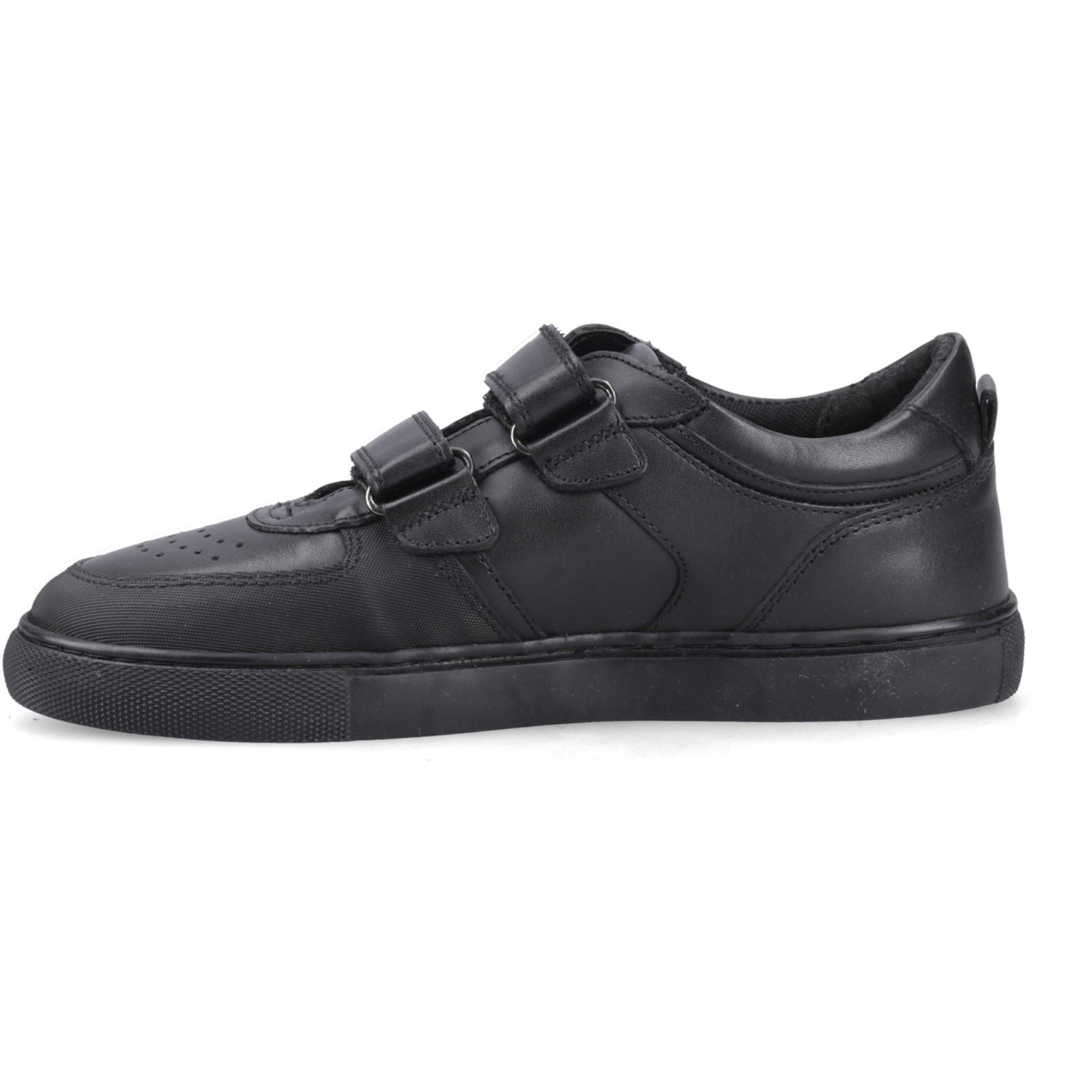 Hush Puppies Daxton Leather Boy's Black Trainers